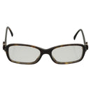 CHANEL Glasses plastic Khaki CC Auth bs24049-2