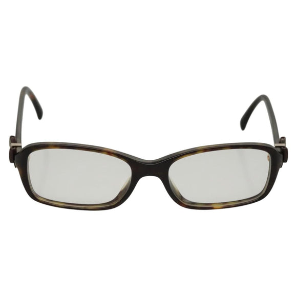 CHANEL Glasses plastic Khaki CC Auth bs24049