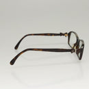 CHANEL Glasses plastic Khaki CC Auth bs24049-6