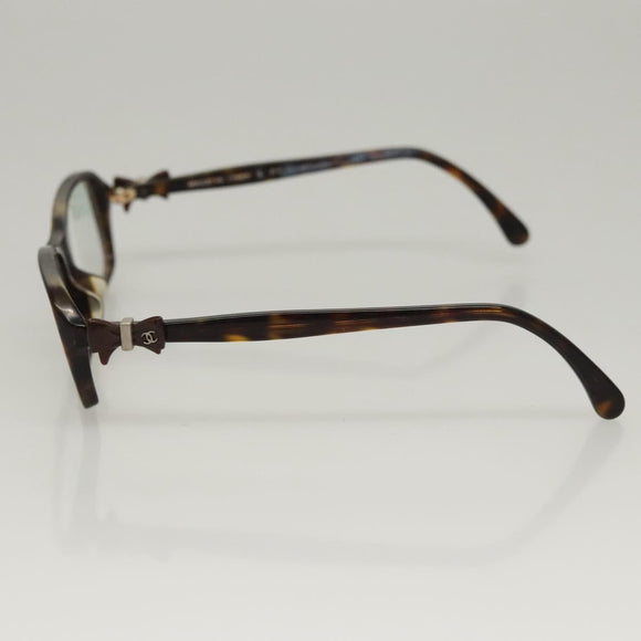 CHANEL Glasses plastic Khaki CC Auth bs24049