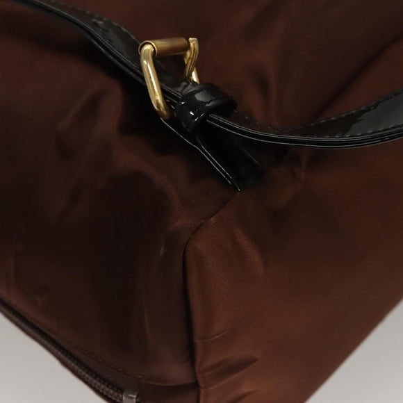 BALENCIAGA Backpack Nylon Brown Auth bs24055