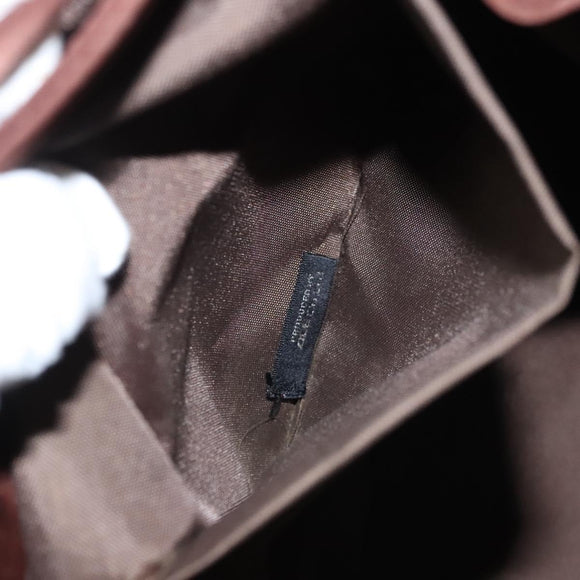 BALENCIAGA Backpack Nylon Brown Auth bs24055