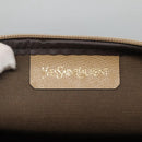SAINT LAURENT Clutch Bag PVC Gray Auth bs24056-10