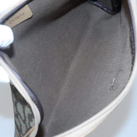 SAINT LAURENT Clutch Bag PVC Gray Auth bs24056