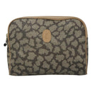 SAINT LAURENT Clutch Bag PVC Gray Auth bs24056-13