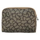 SAINT LAURENT Clutch Bag PVC Gray Auth bs24056-2