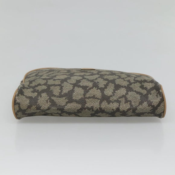 SAINT LAURENT Clutch Bag PVC Gray Auth bs24056