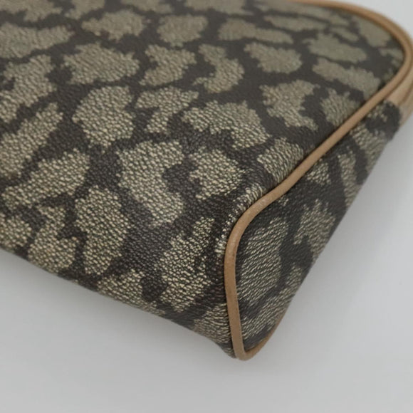 SAINT LAURENT Clutch Bag PVC Gray Auth bs24056