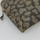 SAINT LAURENT Clutch Bag PVC Gray Auth bs24056-14
