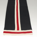 LOUIS VUITTON Scarf Wool Navy LV Auth bs24069-12