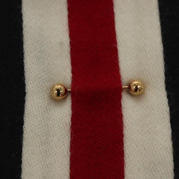 LOUIS VUITTON Scarf Wool Navy LV Auth bs24069