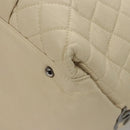 CHANEL Matelasse Hand Bag Leather Beige CC Auth bs24070V-16