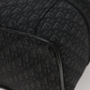 Christian Dior Trotter Canvas Vanity Chain Pouch Black Silver Auth bs24090-16