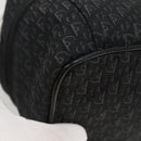 Christian Dior Trotter Canvas Vanity Chain Pouch Black Silver Auth bs24090-17