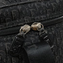Christian Dior Trotter Canvas Vanity Chain Pouch Black Silver Auth bs24090-9