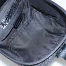 Christian Dior Trotter Canvas Vanity Chain Pouch Black Silver Auth bs24090-11