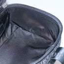 Christian Dior Trotter Canvas Vanity Chain Pouch Black Silver Auth bs24090-19