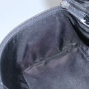 Christian Dior Trotter Canvas Vanity Chain Pouch Black Silver Auth bs24090-20