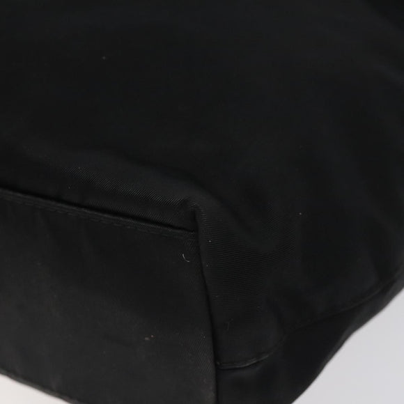 Christian Dior Maris Pearl Hand Bag Nylon Black Auth bs24098
