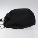 Christian Dior Maris Pearl Hand Bag Nylon Black Auth bs24098-4