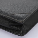 LOEWE Anagram Business Bag Leather Black Auth bs24101-14