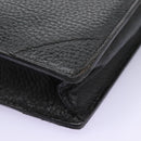 LOEWE Anagram Business Bag Leather Black Auth bs24101-15