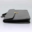 LOEWE Anagram Business Bag Leather Black Auth bs24101-3