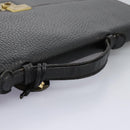 LOEWE Anagram Business Bag Leather Black Auth bs24101-6