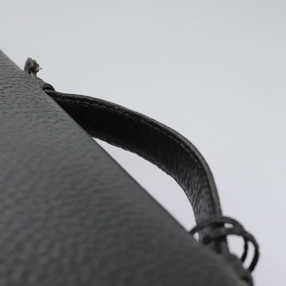 LOEWE Anagram Business Bag Leather Black Auth bs24101