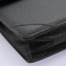 LOEWE Anagram Business Bag Leather Black Auth bs24101-8