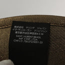 SAINT LAURENT Hat Canvas Gold Tone Auth bs24106-15
