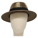 SAINT LAURENT Hat Canvas Gold Tone Auth bs24106-2