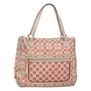 Coach Signature Tote Bag Canvas Pink Auth bs24113-1