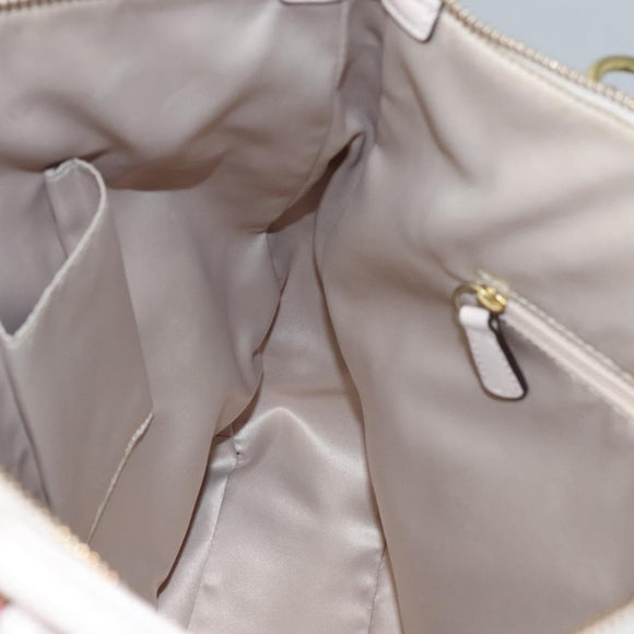 Coach Signature Tote Bag Canvas Pink Auth bs24113