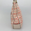 Coach Signature Tote Bag Canvas Pink Auth bs24113-5
