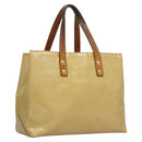 LOUIS VUITTON Monogram Vernis Reade PM Hand Bag Perle M91336 LV Auth bs24130-1