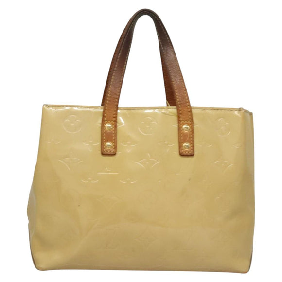 LOUIS VUITTON Monogram Vernis Reade PM Hand Bag Perle M91336 LV Auth bs24130