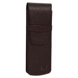 LOUIS VUITTON Taiga Dog Solo Pen Case Acajou LV Auth bs24147