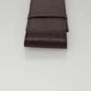 LOUIS VUITTON Taiga Dog Solo Pen Case Acajou LV Auth bs24147-5