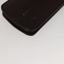 LOUIS VUITTON Taiga Dog Solo Pen Case Acajou LV Auth bs24147-8