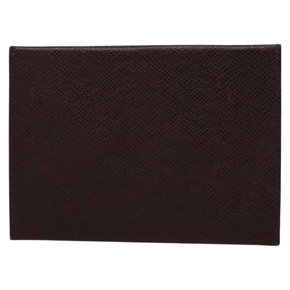 LOUIS VUITTON Taiga Special Edition Letter case Pouch Acajou LV Auth bs24149