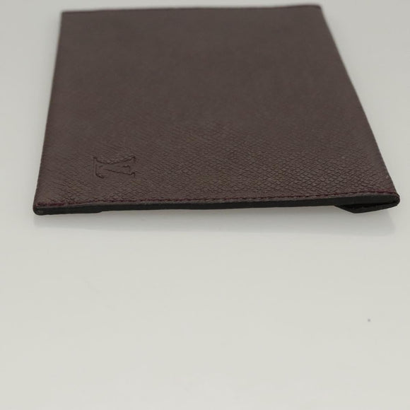 LOUIS VUITTON Taiga Special Edition Letter case Pouch Acajou LV Auth bs24149