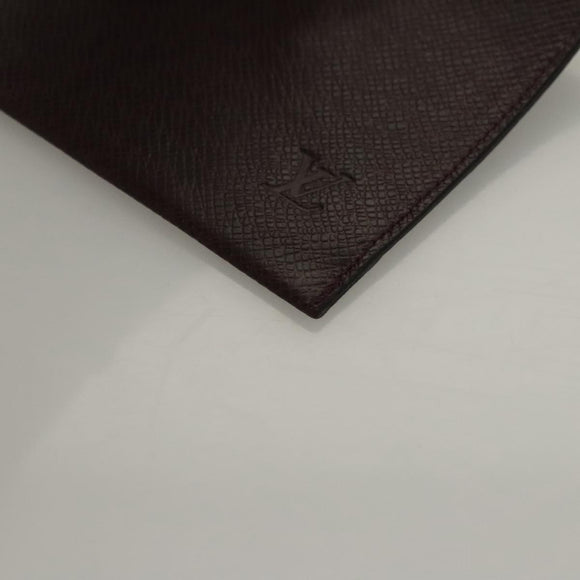 LOUIS VUITTON Taiga Special Edition Letter case Pouch Acajou LV Auth bs24149