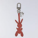 LOUIS VUITTON Rabbit Jeff Key Ring metal Pink M62734 LV Auth bs24153-2