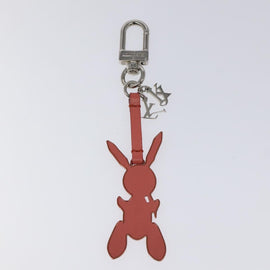 LOUIS VUITTON Rabbit Jeff Key Ring metal Pink M62734 LV Auth bs24153 - 0