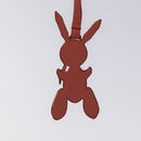LOUIS VUITTON Rabbit Jeff Key Ring metal Pink M62734 LV Auth bs24153-4