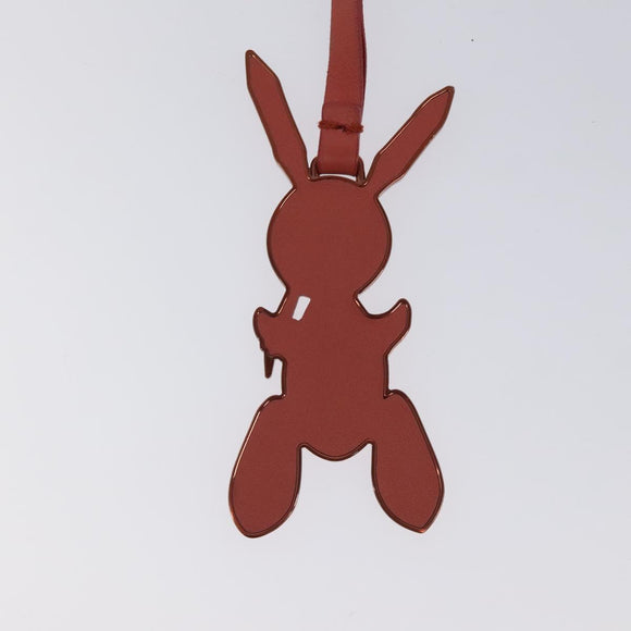 LOUIS VUITTON Rabbit Jeff Key Ring metal Pink M62734 LV Auth bs24153