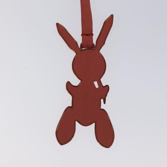 LOUIS VUITTON Rabbit Jeff Key Ring metal Pink M62734 LV Auth bs24153