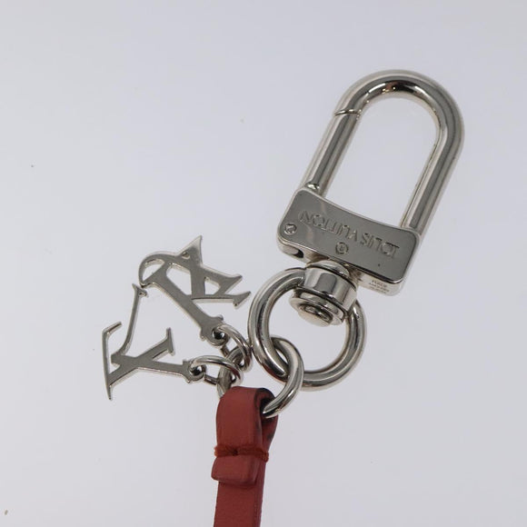 LOUIS VUITTON Rabbit Jeff Key Ring metal Pink M62734 LV Auth bs24153