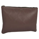 Christian Dior Pouch PVC Leather Purple Auth bs24156-1